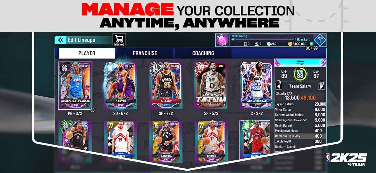 NBA 2K25安卓版中文直装下载v300.15.246297225