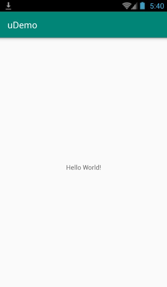 uDemo app1.0